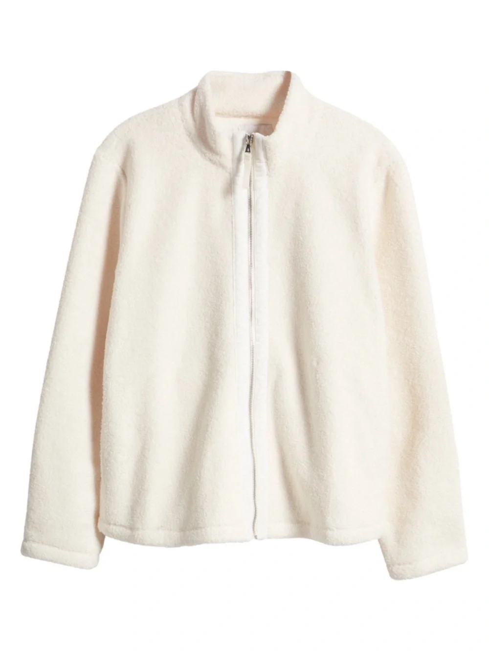 Tommy Bahama Salma Faux Shearling Cream Zip-Up Fleece Jacket‎ Sherpa Size XS